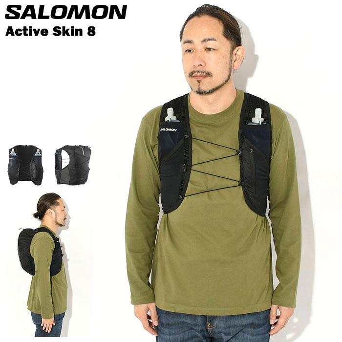 Salomon ACTIVE SKIN 8 ランニングベスト　S SALOMON（サロモン） ランニング ベスト アクティブ スキン 8 セット