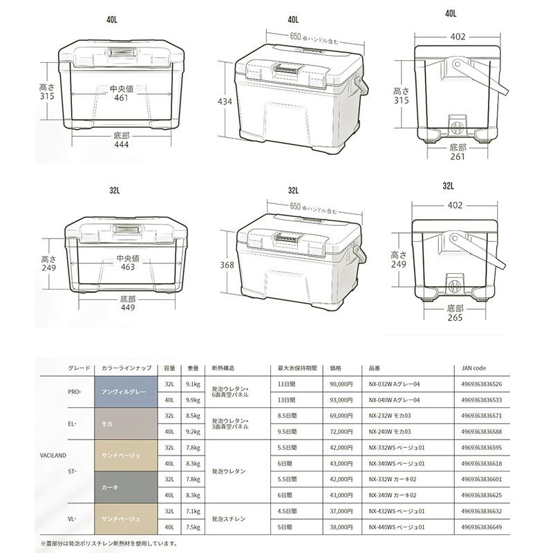 シマノ クーラーボックス SHIMANO ヴァシランド PRO 40L シマノ クーラーボックス SHIMANO ヴァシランド PRO 40L