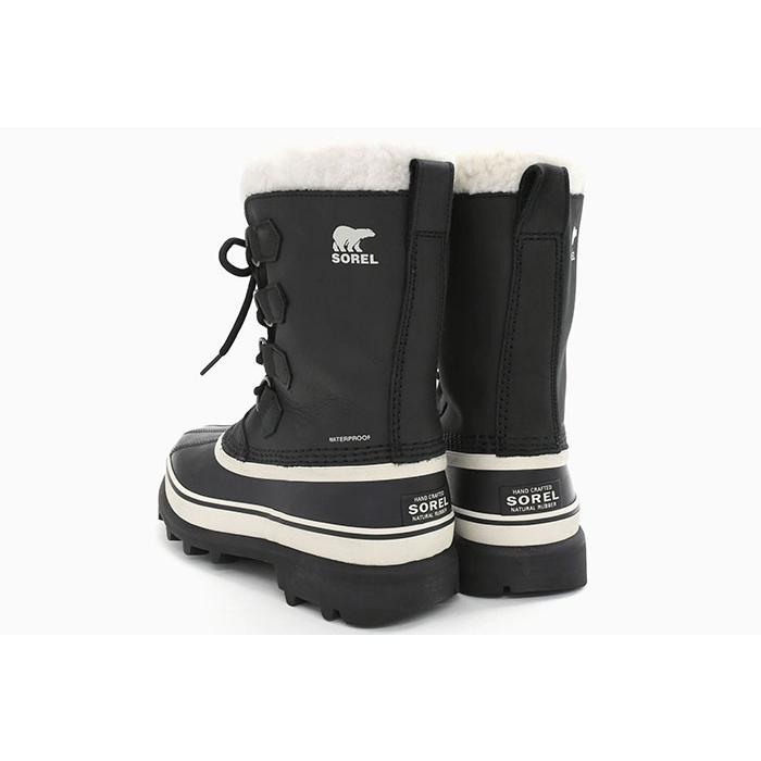【新品未使用品】SOREL CARIBOU ブラック/グレー 女性用ブーツ SOREL（ソレル） スノーブーツ レディース 女性用 カリブー WP Black