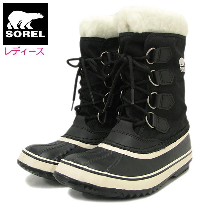 ソレル ブーツ SOREL レディース 女性用 ウィンターカーニバル Black/Stone ウィメンズ(WINTER CARNIVAL WOMENS 防水 スノー NL1495-011)｜icefield