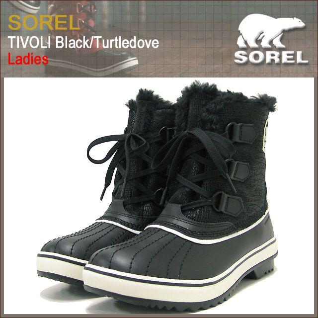 ソレル　sorel tivori high Ⅱ ティボリ ハイⅡ ブラック ソレル スノーブーツ SOREL TIVOLI HIGH Ⅱ 25cm