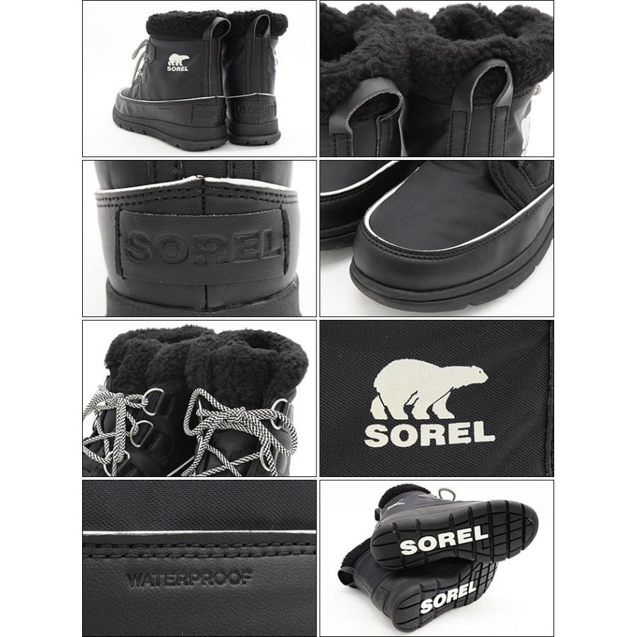 ソレル スノーブーツ SOREL レディース ソレル エクスプローラー カーニバル Black/Sea Salt (EXPLORER CARNIVAL 防水 2020FW NL3040-010)｜icefield｜02