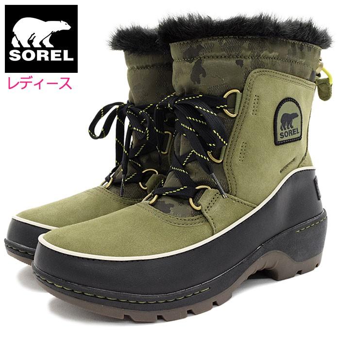 ソレル ブーツ SOREL レディース 女性用 ティボリ 3 Hiker Green/Black ウィメンズ(TIVOLI III WOMENS 防水  スノー・ブーツ NL3077-371) : sor-nl3077-371 : ice field - 通販 - Yahoo!ショッピング