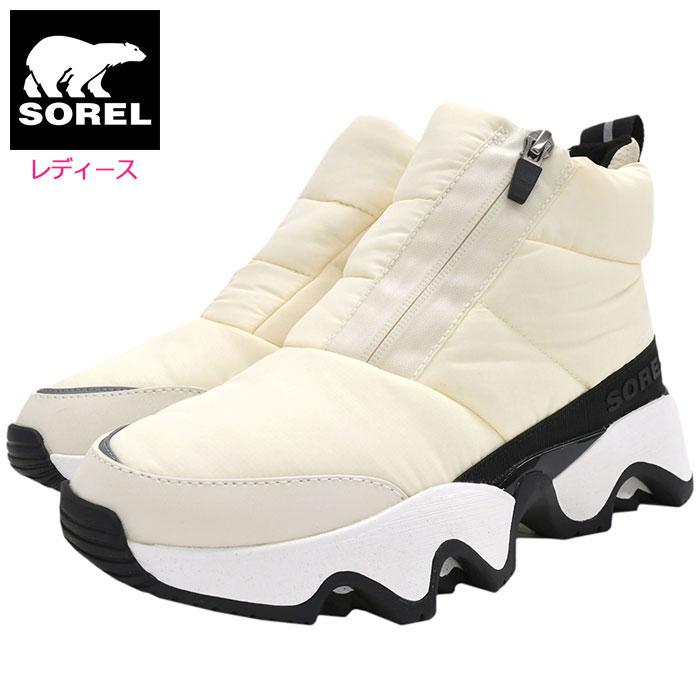 SOREL（ソレル） スノーブーツ レディース 女性用 キネティック インパクト パフィー ジップ WP Chalk/Black ウィメンズ ...
