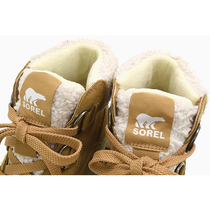 SOREL（ソレル） スノーブーツ レディース 女性用 エクスプローラー 3 ニュー レース ウォータープルーフ Tawny Buff/Sea ...
