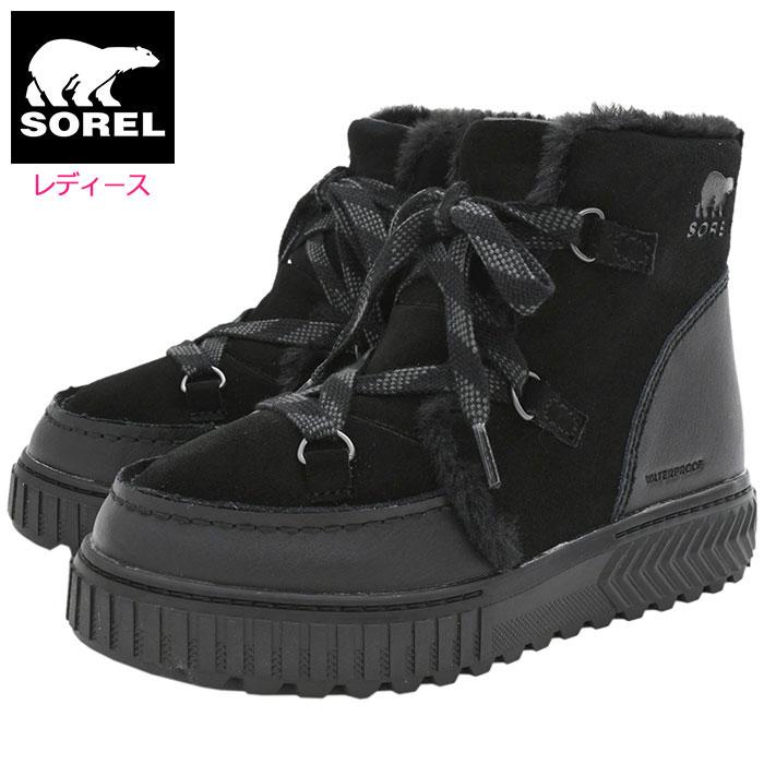 新品未使用　SOREL ブラック スエードブーツ　スノーブーツ　37サイズ SOREL（ソレル） スノーブーツ レディース 女性用 オーエヌエー