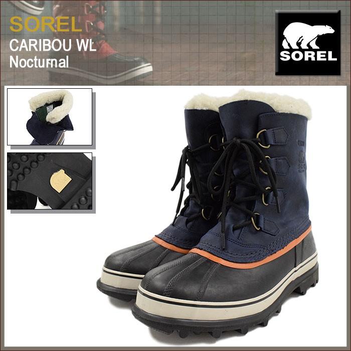 SOREL カリブースノーブーツ ベージュ/黒 SOREL ソレル スノーブーツ レディース カリブー sorel caribou