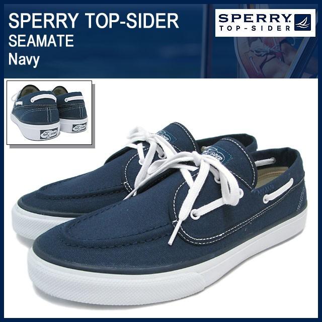 スペリー トップサイダー SPERRY TOP-SIDER シーメイト Navy メンズ 男性(sperry top-sider 13525763 SEAMATE Navy デッキシューズ)｜icefield