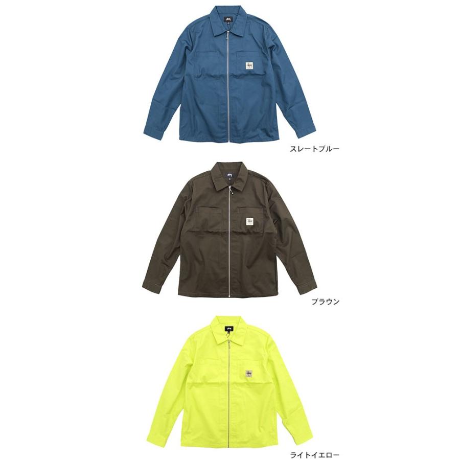 STUSSY ステューシー シャツ 長袖 メンズ Zip Up Work(stussy STUSSY ステューシー シャツ 長袖 メンズ Zip Up Work(stussy