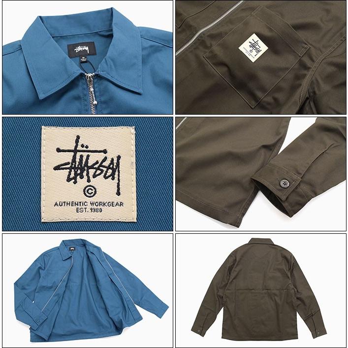 STUSSY ステューシー シャツ 長袖 メンズ Zip Up Work(stussy STUSSY ステューシー シャツ 長袖 メンズ Zip Up Work(stussy