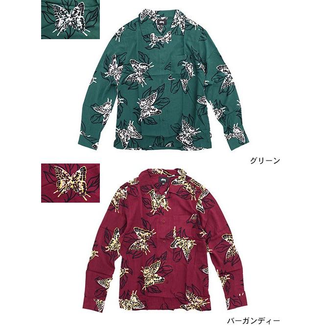 STUSSY ステューシー シャツ 長袖 メンズ Butterfly(stussy shirt