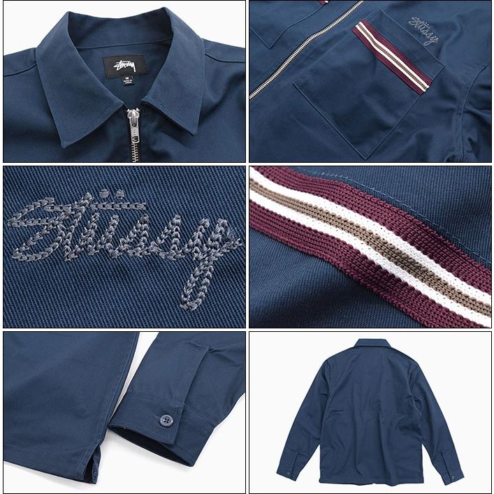 STUSSY ステューシー シャツ 長袖 メンズ Full Zip Work STUSSY ステューシー シャツ 長袖 メンズ Full Zip Work