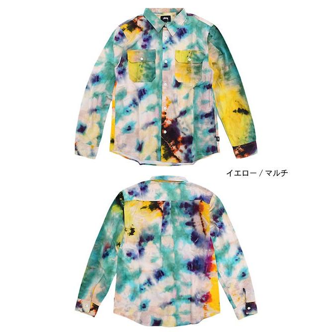 STUSSY（ステューシー） シャツ 長袖 メンズ Tie Dye Work(stussy
