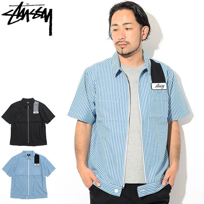 STUSSY ステューシー ジャケット メンズ Zip Up Work S/S Shirt STUSSY ステューシー ジャケット メンズ Zip Up Work S/S Shirt