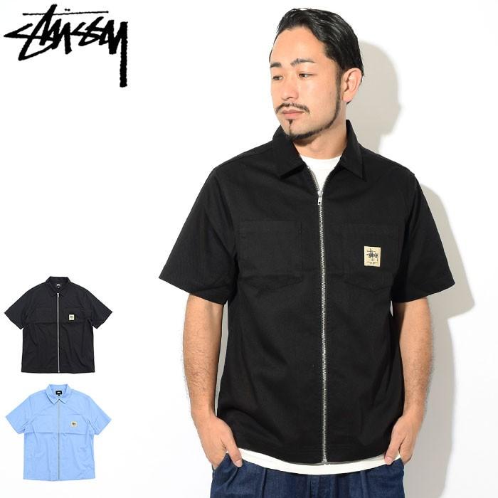 STUSSY ステューシー シャツ 半袖 メンズ Full Zip Work(stussy STUSSY ステューシー シャツ 半袖 メンズ Full Zip Work(stussy