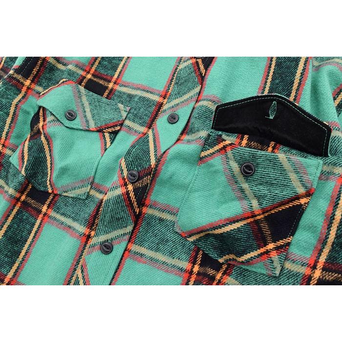 Stussy ステューシー チェック ネルシャツ 長袖 XL 緑 【公式通販】