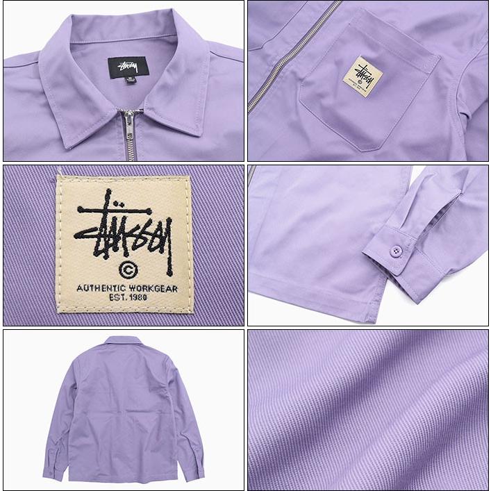STUSSY ステューシー シャツ 長袖 メンズ 19FA Zip Up Work