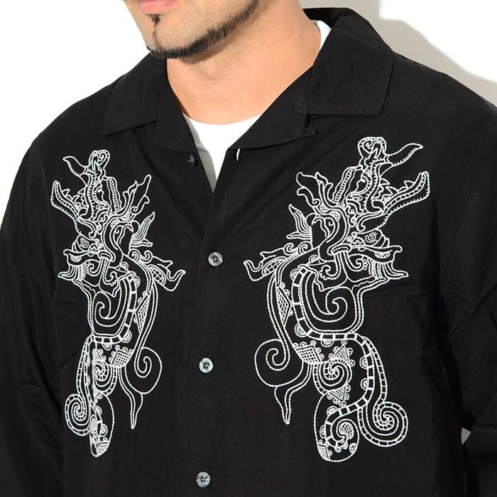 STUSSY ステューシー シャツ 長袖 メンズ Embroidered Dragon