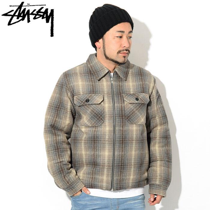 ステューシー ジャケット STUSSY メンズ Heavy Brushed Plaid Zip Up Shirt ( stussy JKT チェック  シャツジャケット JACKET アウター 1110084 USAモデル 正規 ) : stu-1110084 : ice field - 通販 - 