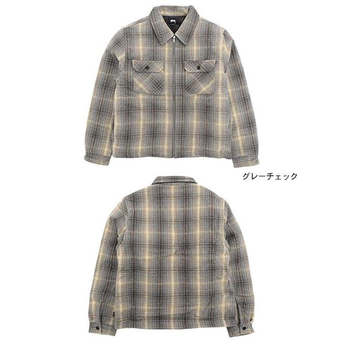 ステューシー ジャケット STUSSY メンズ Heavy Brushed Plaid Zip Up ステューシー ジャケット STUSSY メンズ Heavy Brushed Plaid Zip Up