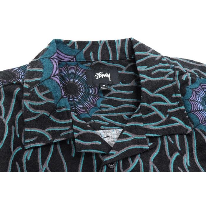 STUSSY ステューシー シャツ 長袖 メンズ Spider Web Flannel STUSSY ステューシー シャツ 長袖 メンズ Spider Web Flannel