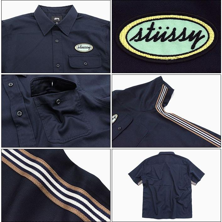 ステューシー シャツ 半袖 STUSSY メンズ Side Taped Garage ( stussy shirt カジュアルシャツ トップス 男性用 1110091 USAモデル 正規 )｜icefield｜06