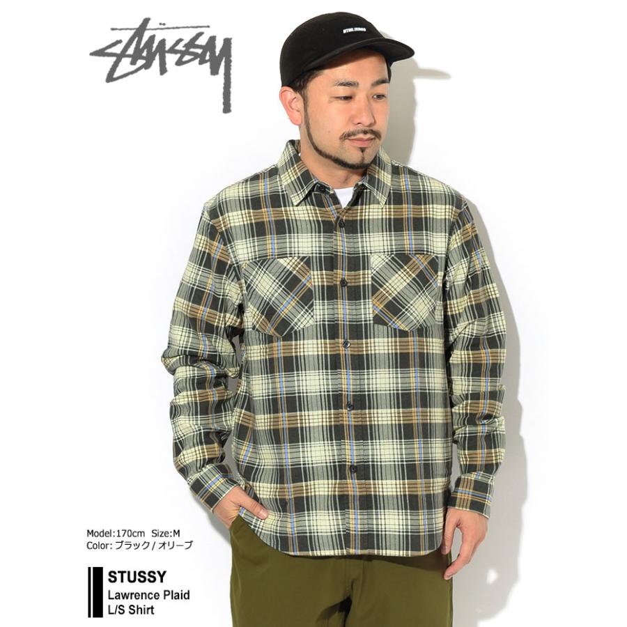 ステューシー シャツ 長袖 STUSSY メンズ Lawrence Plaid ( stussy shirt フランネルシャツ ネルシャツ チェック  1110104 USAモデル 正規 )