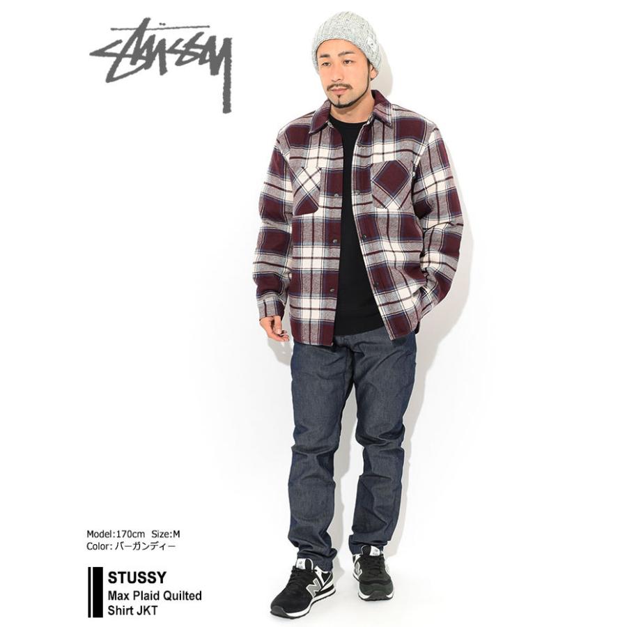 ステューシー ジャケット STUSSY メンズ Max Plaid Quilted Shirt ( stussy JKT シャツジャケット アウター  1110122 USAモデル 正規 )