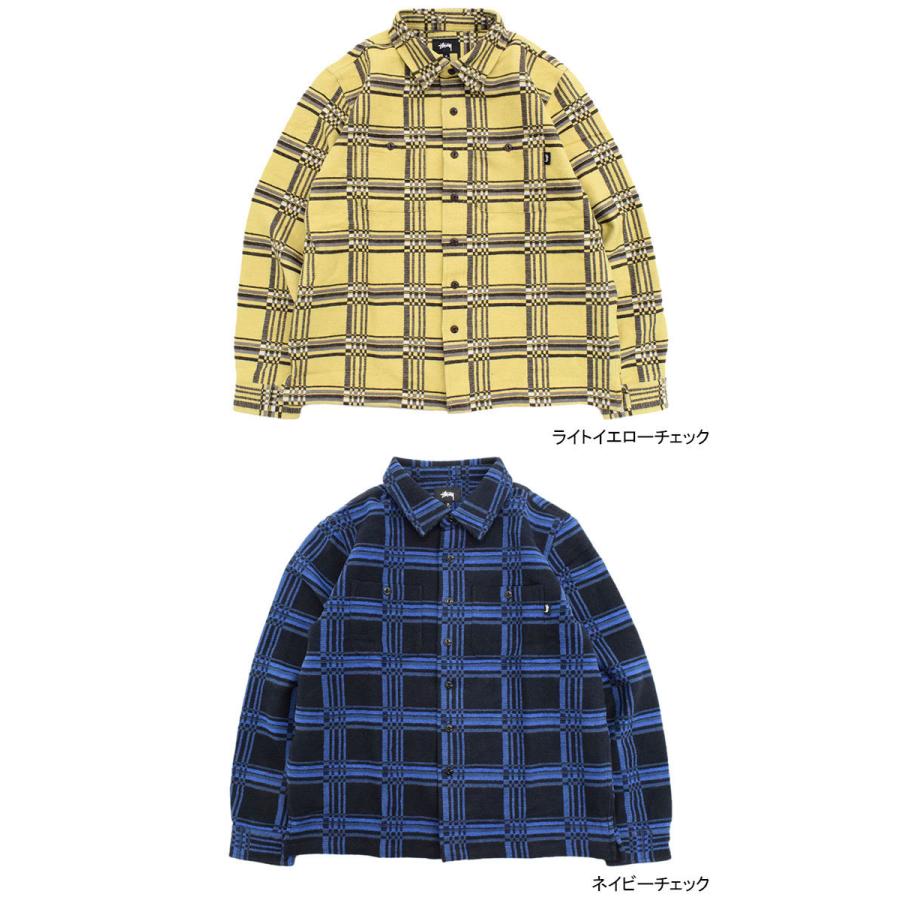 stussy チェック柄 長袖シャツ Lサイズ STUSSY ステューシー シャツ 長袖 ロゴ チェック柄