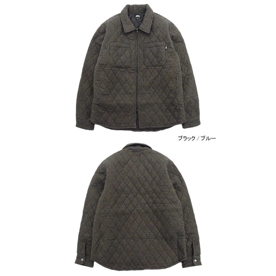 STUSSY ステューシー ジャケット メンズ Mini Check Quilted Zip STUSSY ステューシー ジャケット メンズ Mini Check Quilted Zip