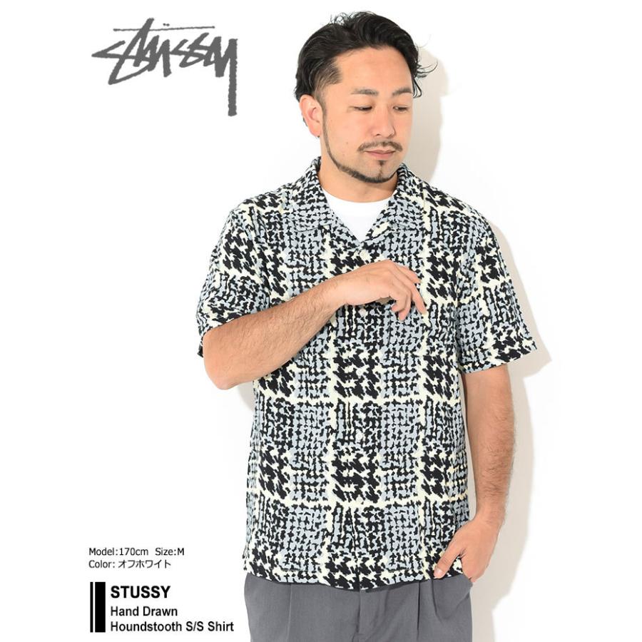 STUSSY（ステューシー） シャツ 半袖 メンズ Hand Drawn Houndstooth