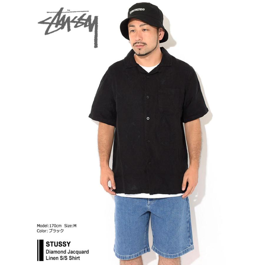 STUSSY ステューシー シャツ 半袖 メンズ Diamond Jacquard