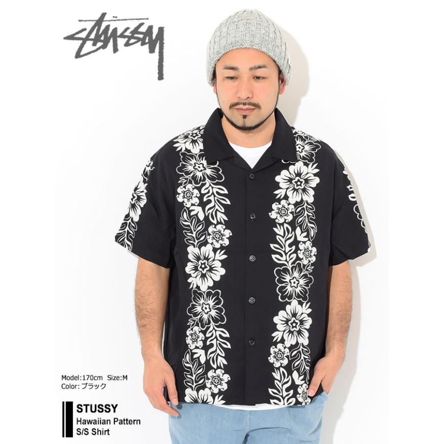 ステューシー シャツ 半袖 STUSSY メンズ Hawaiian Pattern ( stussy shirt アロハシャツ オープンカラーシャツ  1110157 USAモデル 正規 )