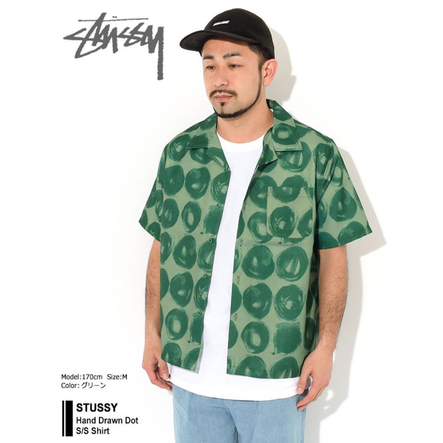 ステューシー シャツ 半袖 STUSSY メンズ Hand Drawn Dot ( stussy shirt オープンカラーシャツ トップス 1110158 USAモデル 正規 )｜icefield｜04