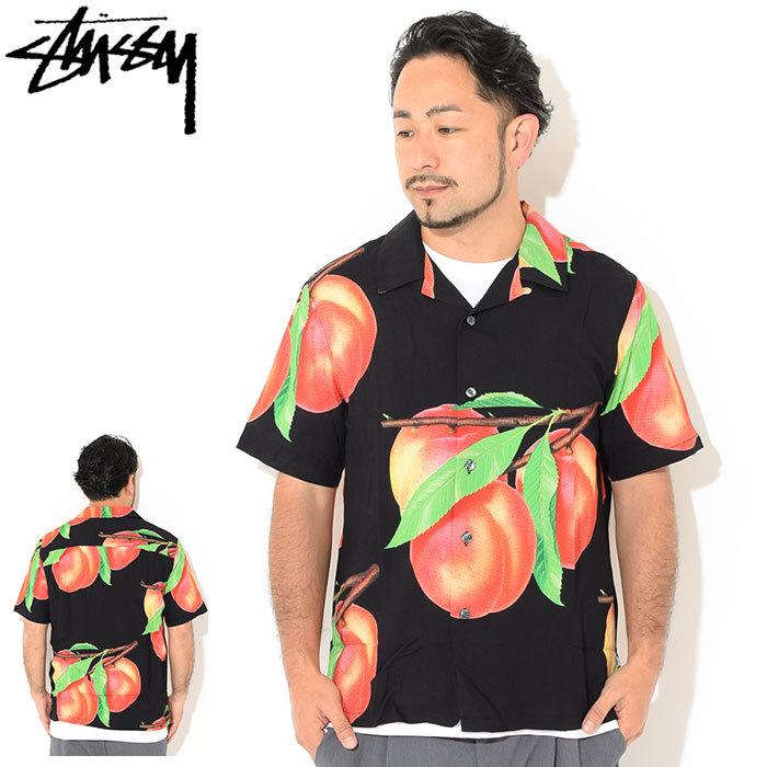 ステューシー シャツ 半袖 STUSSY メンズ Peach Pattern ( stussy shirt オープンカラーシャツ トップス 男性用 1110159 USAモデル 正規 )｜icefield