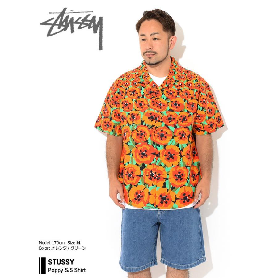 STUSSY ステューシー シャツ 半袖 メンズ Poppy ( stussy shirt STUSSY ステューシー シャツ 半袖 メンズ Poppy ( stussy shirt