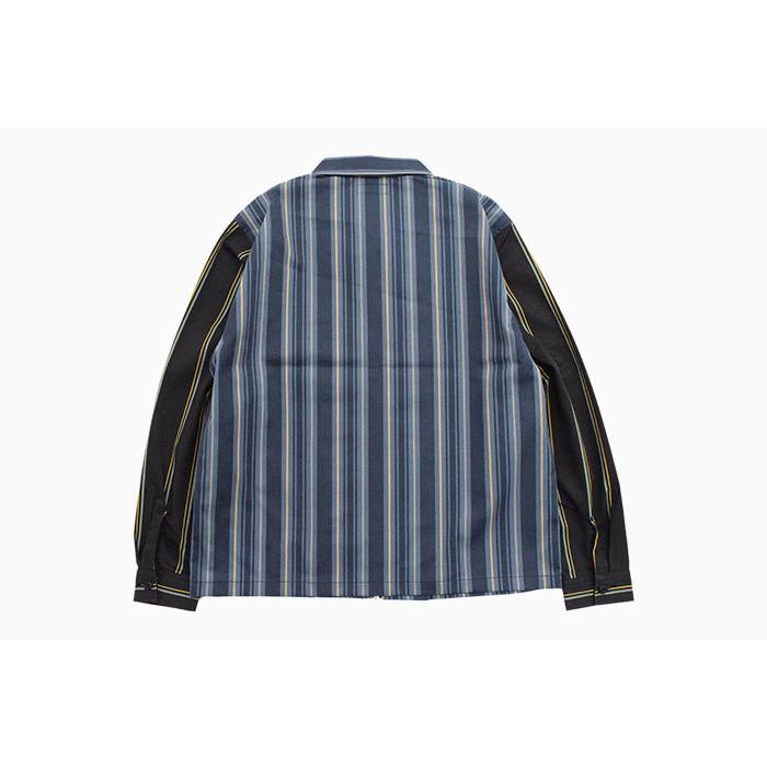 ステューシー シャツ 長袖 STUSSY メンズ Mix Stripe Zip Up Work ( stussy shirt ジップアップ ワークシャツ 1110168 USAモデル 正規 )｜icefield｜15