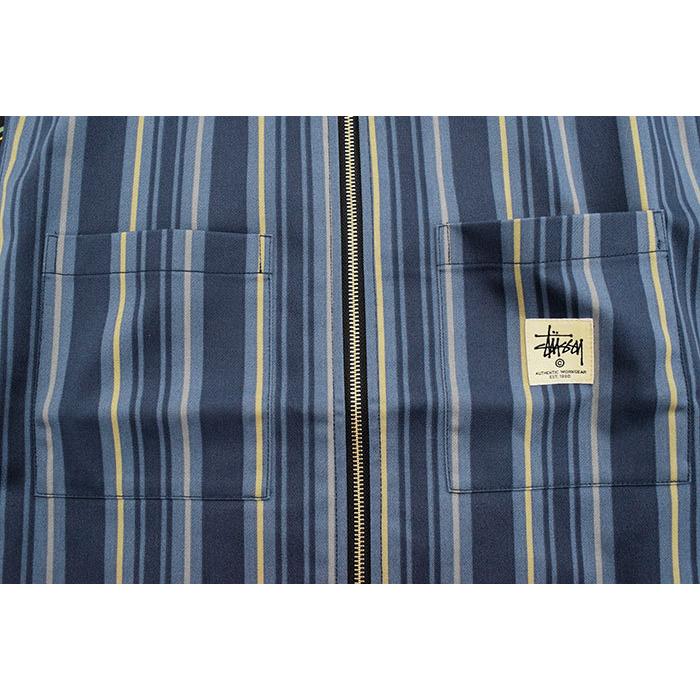 STUSSY（ステューシー） シャツ 長袖 メンズ Mix Stripe Zip Up Work