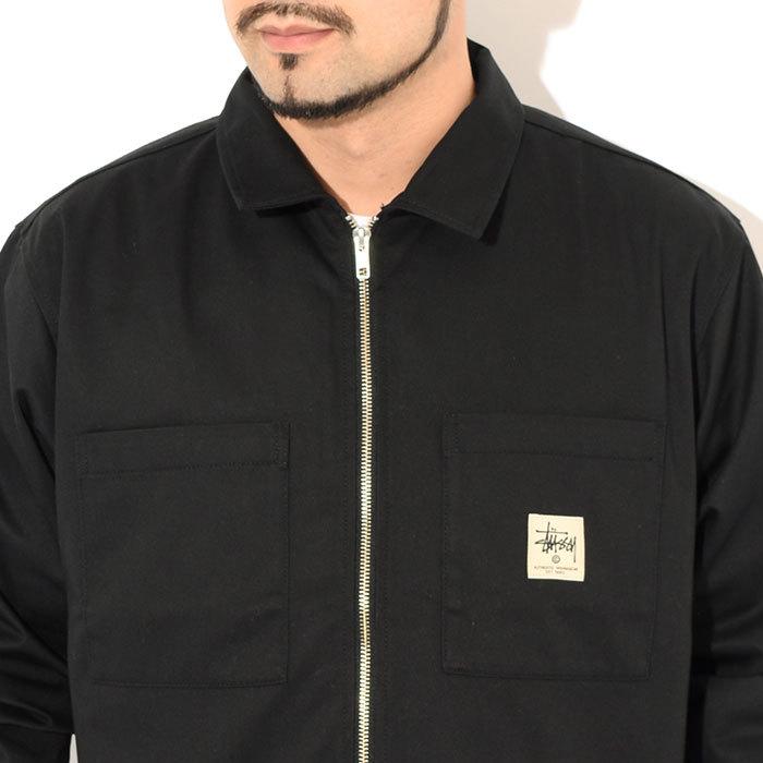 【最終値下げ】Stussyワークジャケット ブラック 1110183 STUSSY(ステューシー) / ワークジャケット/L/ポリエステル/BLK/無地