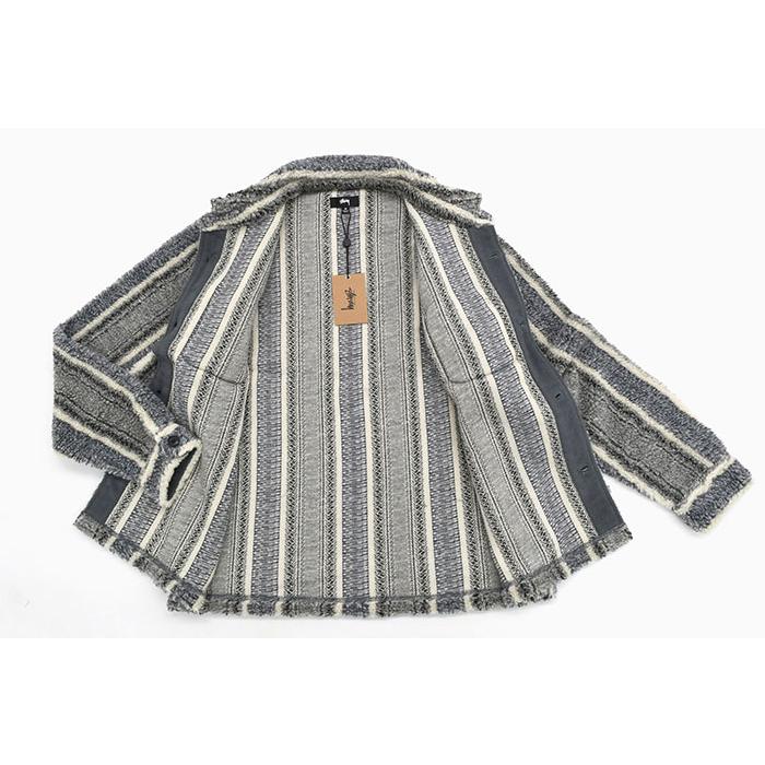 ステューシー ジャケット STUSSY メンズ Stripe Sherpa Shirt ( stussy JKT シェルパ フリースジャケット FLEECE 1110197 USAモデル 正規 )｜icefield｜13