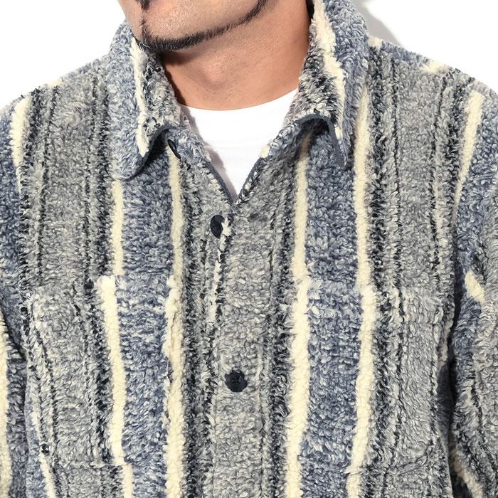 ステューシー ジャケット STUSSY メンズ Stripe Sherpa Shirt ( stussy JKT シェルパ フリースジャケット FLEECE 1110197 USAモデル 正規 )｜icefield｜07