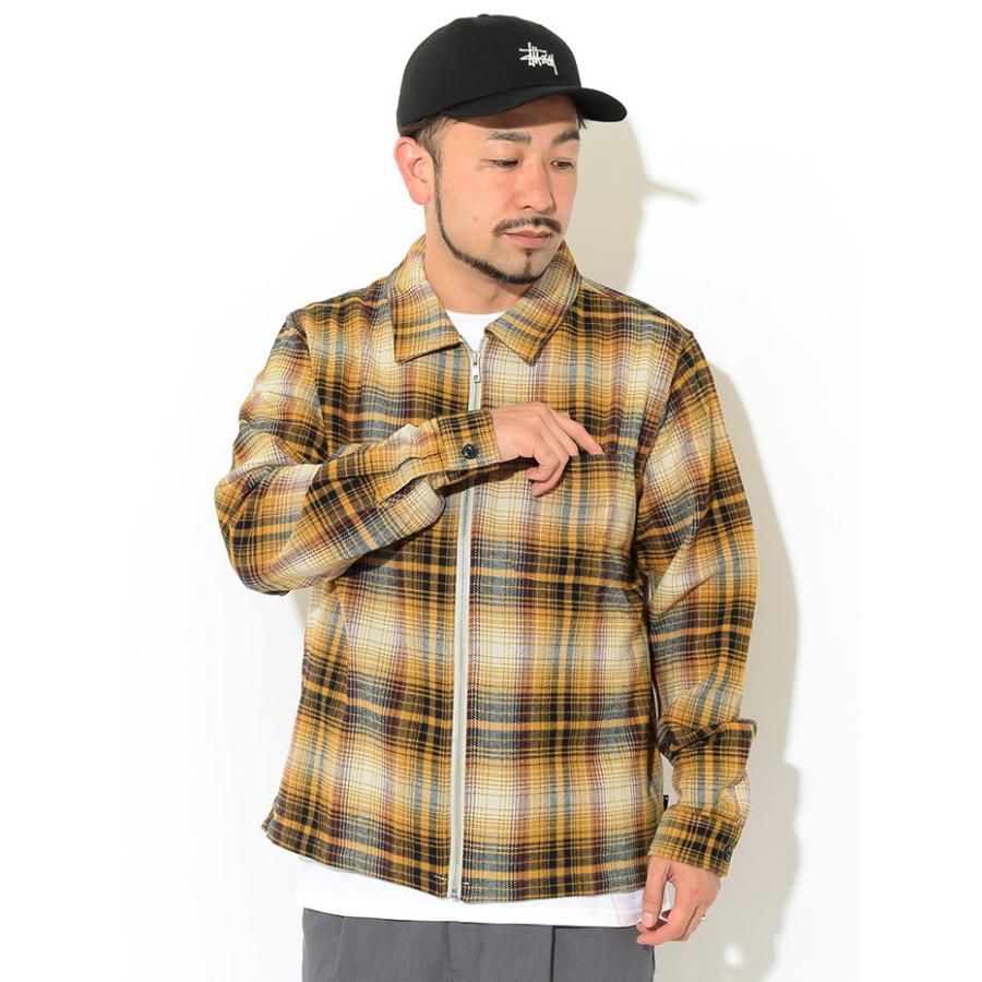 STUSSY ステューシー シャツ 長袖 メンズ Shadow Plaid Zip