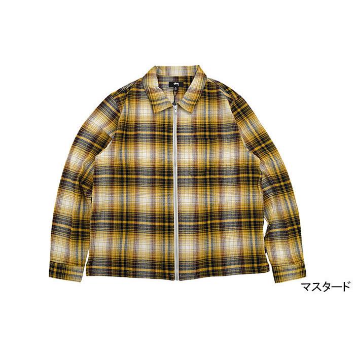 STUSSY ステューシー シャツ 長袖 メンズ Shadow Plaid Zip STUSSY ステューシー シャツ 長袖 メンズ Shadow Plaid Zip
