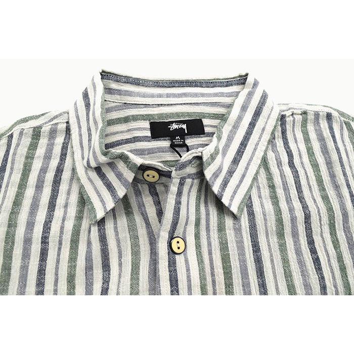 STUSSY ステューシー シャツ 半袖 メンズ Wrinkly Cotton Gauze
