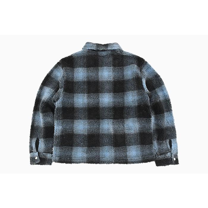 23AW STUSSY ブラッシュドウール プレイド ジップシャツ/ZW164 ☆23AW 最新作☆STUSSY BRUSHED WOOL PLAID ZIP SHIRT (STUSSY