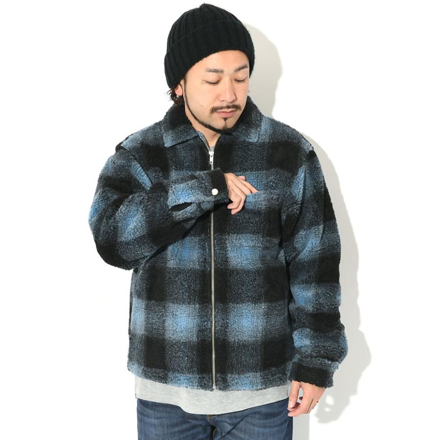 STUSSY ステューシー ジャケット メンズ Shadow Plaid Sherpa