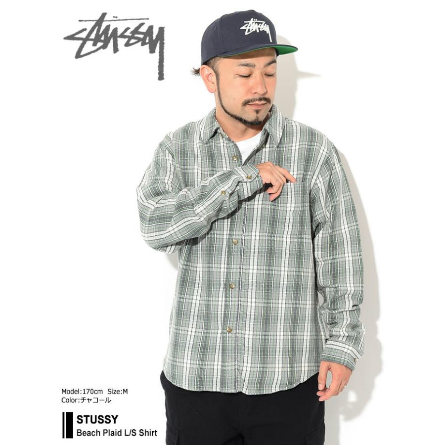 STUSSY ステューシー シャツ 長袖 メンズ Beach Plaid ( stussy