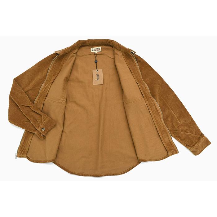 STUSSY ステューシー シャツ 長袖 メンズ Wide Wale Cord Zip STUSSY ステューシー シャツ 長袖 メンズ Wide Wale Cord Zip