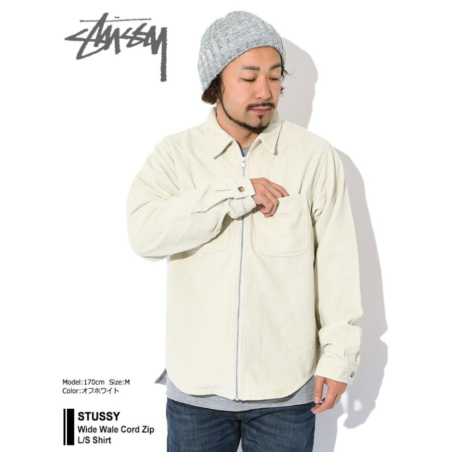 STUSSY ステューシー シャツ 長袖 メンズ Wide Wale Cord Zip STUSSY ステューシー シャツ 長袖 メンズ Wide Wale Cord Zip