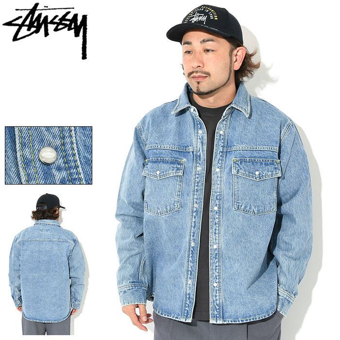 ステューシー シャツ 長袖 STUSSY メンズ Boxy Western Denim ( stussy